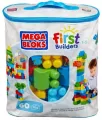 Mega Bloks Torba z klockami, niebieska 60 elementów - tantis.pl
