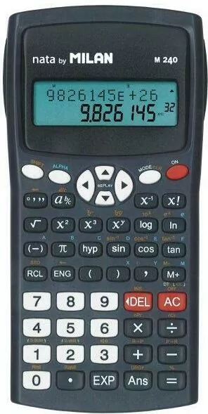 Kalkulator Milan naukowy 240 funkcji czarny - tantis.pl