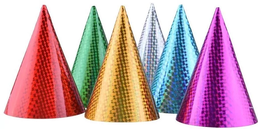 Czapeczka holograficzna 16cm MIX - tantis.pl