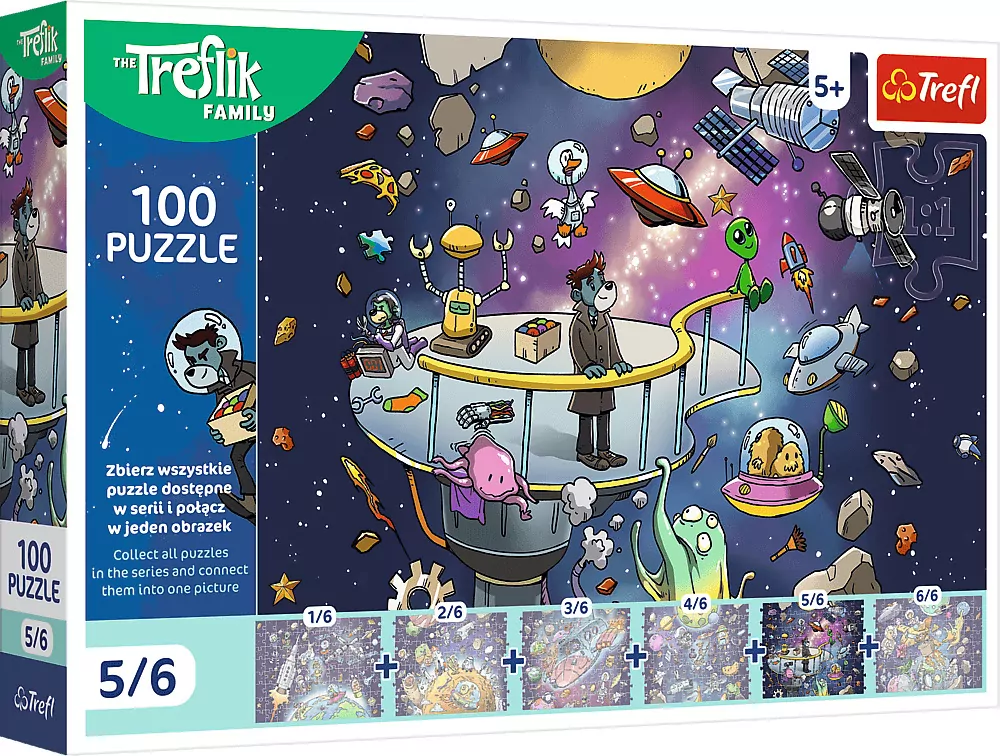 Puzzle 100 Bert w kosmosie TREFL - tantis.pl