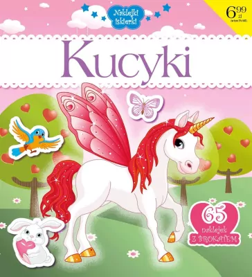 Kucyki. Naklejki z brokatem