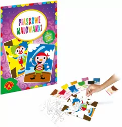 Klaun i Pirat. Piaskowe malowanki.