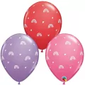 Balon z nadrukiem Boho Rainbows&Hearts 28cm 25szt - tantis.pl