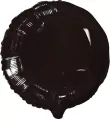 Balon foliowy okrągły czarny 45,7cm - tantis.pl