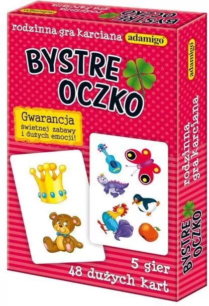 Bystre oczko. Rodzinna gra karciana. Gwarancja świetnej zabawy i dużych emocji - tantis.pl