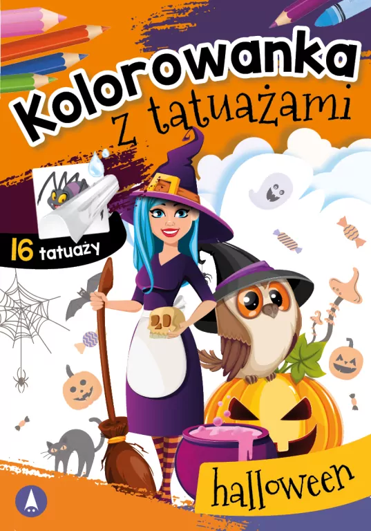 Halloween. Kolorowanka z tatuażami - tantis.pl