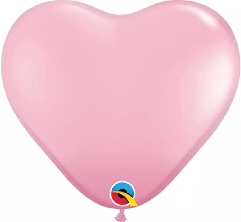 Balon serce 15cm. Pastelowy różowy - tantis.pl
