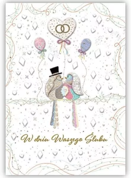 Kartka okolicznościowa Ślub - tantis.pl