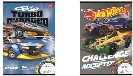 Zeszyt A4/32K linia dwukolorowa Hot Wheels (15szt) - tantis.pl