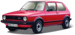 BBurago. Volkswagen Golf MK! GTI 1979 Red 1:24
