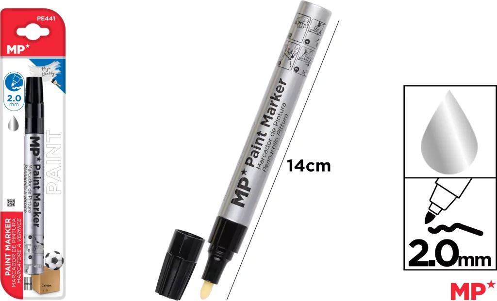 Marker olejowy 3,0mm srebrny - tantis.pl