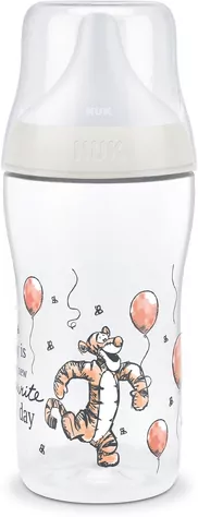 NUK. Perfect Match. Butelka z silikonowym smoczkiem. 260 ml. Tygrys - tantis.pl
