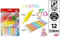 Plastelina 12 kolorów pastel + foremki i wałek - tantis.pl