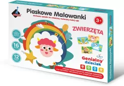 Genialny dzieciak. Piaskowa wyklejanka zwierzątka