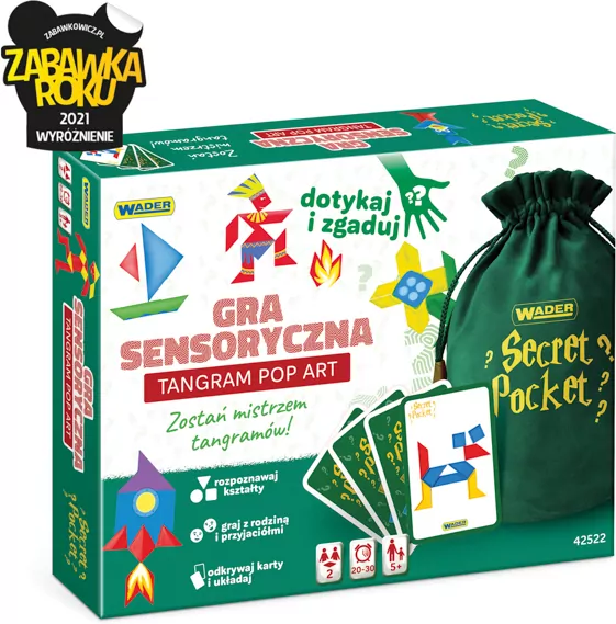 Tangram Pop Art. Gra sensoryczna - tantis.pl