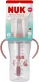 NUK. Butelka do nauki picia ze słomką. 260 ml. Miś - tantis.pl
