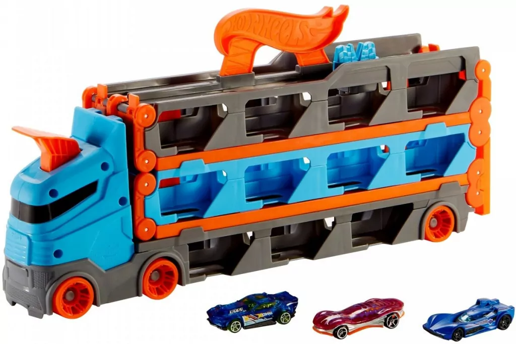 Hot Wheels City Wyścig transporter 2w1 - tantis.pl