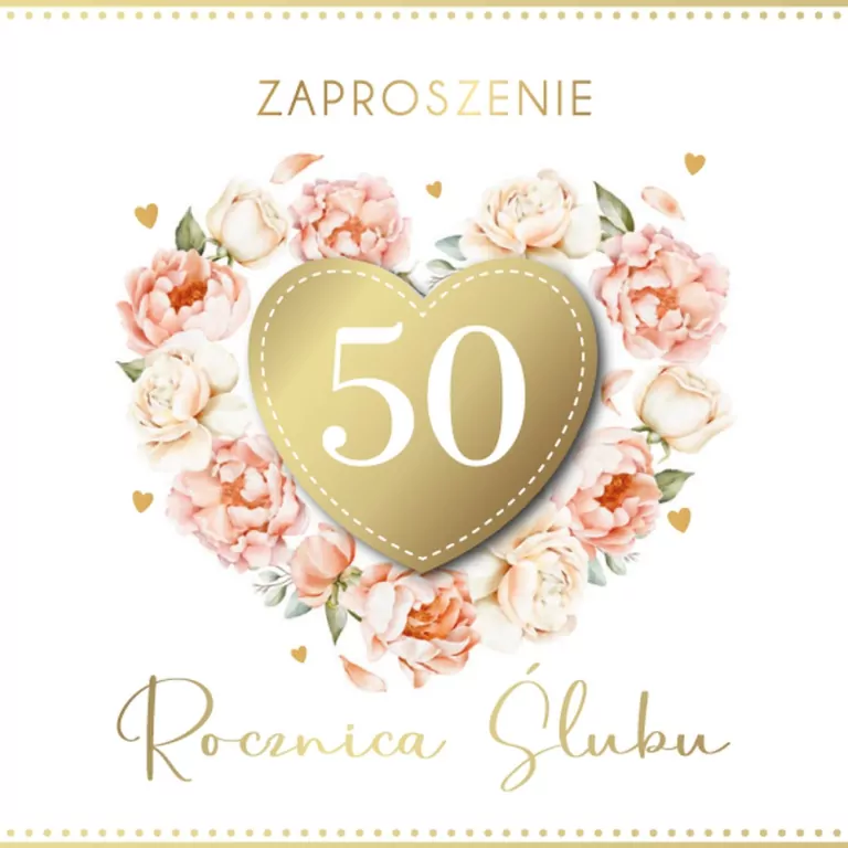 Zaproszenie Rocznica Ślubu - tantis.pl