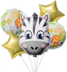 Zestaw balonów foliowych z Zebra
