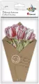 Dekoracje kartonowe Flower Letter tulipany 9szt - tantis.pl
