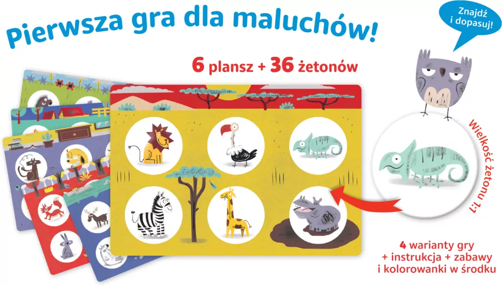 Moja pierwsza gra. Loteryjka. Zwierzęta - tantis.pl