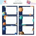 Naklejki na szafkę i zeszyt Kosmos - tantis.pl