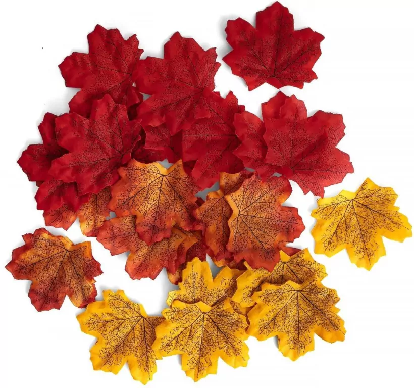 Jesienne liście klonu 7-8 cm 50szt - tantis.pl