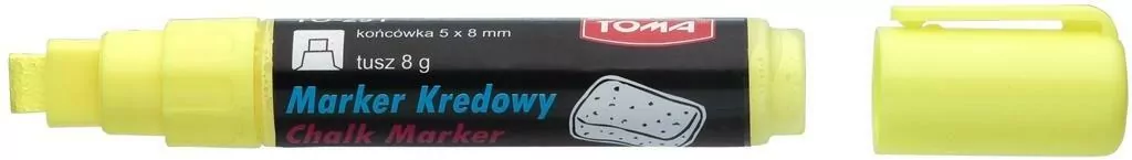 Marker kredowy 4,45 mm żółty TOMA - tantis.pl