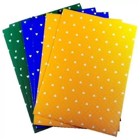 Tektura E kolorowa w serca 25x35cm 6 ark - tantis.pl