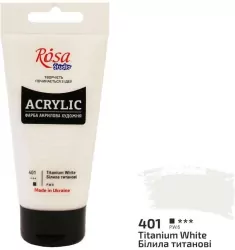 Farba akrylowa titanium white 401 75ml
