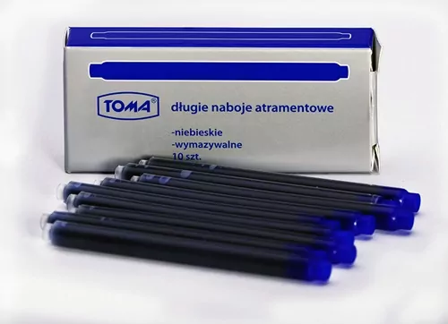 Naboje do piór długie, niebieskie - tantis.pl