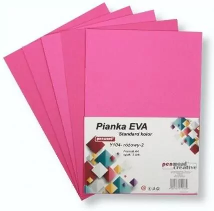 Pianka standard A4 Eva różowa - tantis.pl