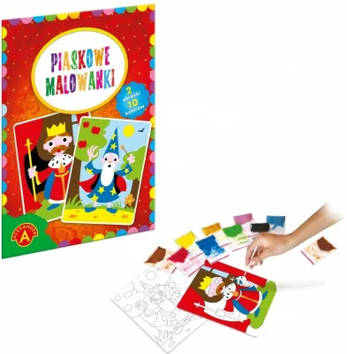 Piaskowe malowanki - Król i Czarodziej