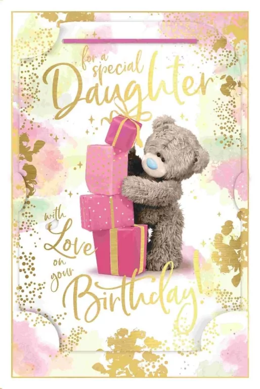 Karnet holograficzny 3D - For a special daughter - tantis.pl