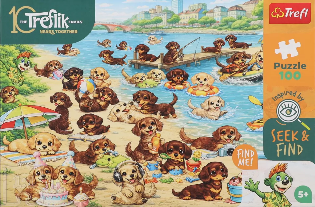 Puzzle 100 Jamniki i Trefliki TREFL - tantis.pl