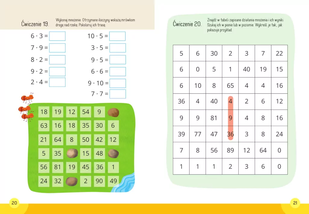 Mnożenie. Matematyka. Klasa 1-3. Mądry uczeń - tantis.pl