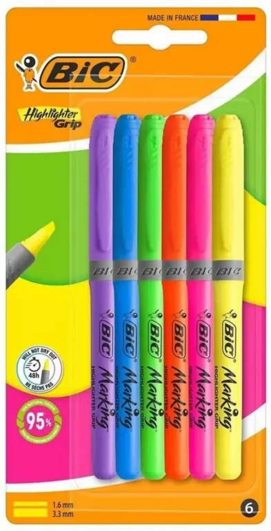 Zakreślacz Grip mix BIC - tantis.pl