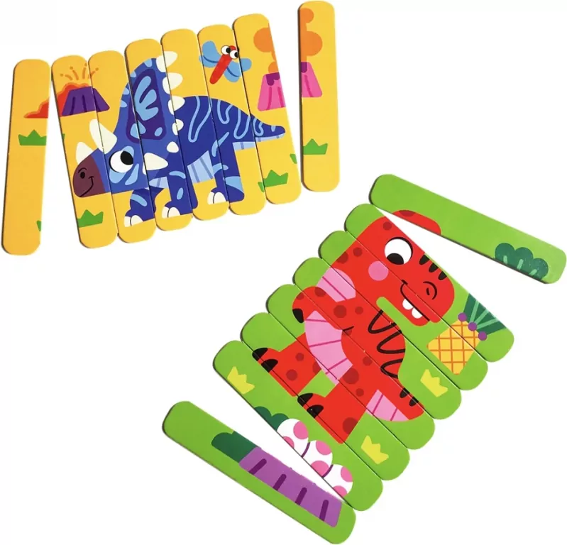 Puzzle sticks. Dinozaury - tantis.pl
