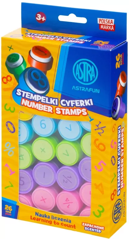 Stempelki zapachowe cyferki ASTRA - tantis.pl