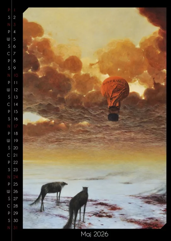 Kalendarz 2026 - Beksiński wzór 4 A3 - tantis.pl