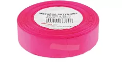 Wstążka satynowa, różowa 25mmx32m