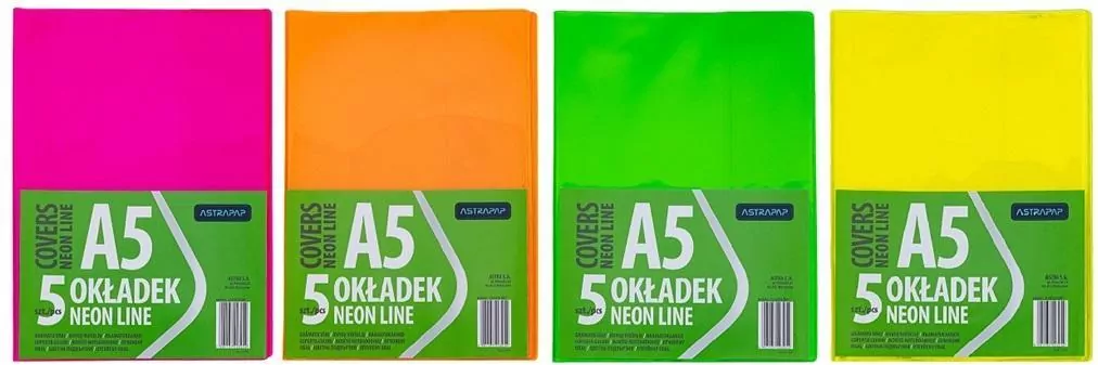 Okładka A5 Neon Line nieregulowana  ASTRA - tantis.pl