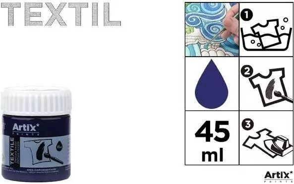 Farba do tkanin granatowa 45ml - tantis.pl