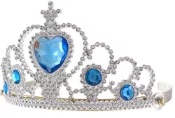 Tiara księżniczki z niebieskimi kamyczkami
