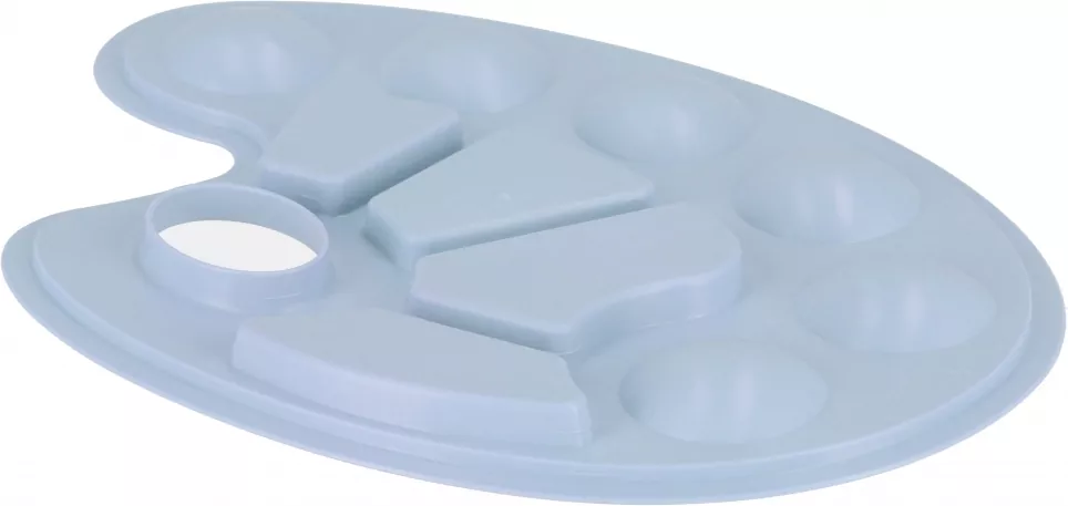 Plastikowa paleta do farb pastel niebieski - tantis.pl