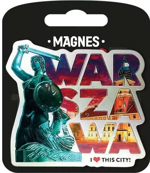 Magnes. I love Poland. Warszawa. ILP-MAG-A-WAR-08 - tantis.pl