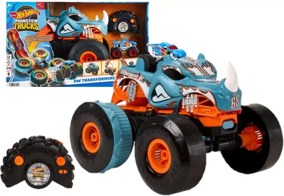 Hot Wheels. Monster Trucks Rhinomite, pojazd zdalnie sterowany - tantis.pl