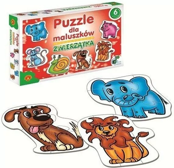 Zwierzątka. Puzzle dla maluszków - tantis.pl