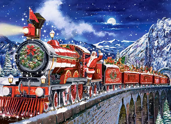 Castorland. Puzzle 200 Santa's Coming to Town - tantis.pl