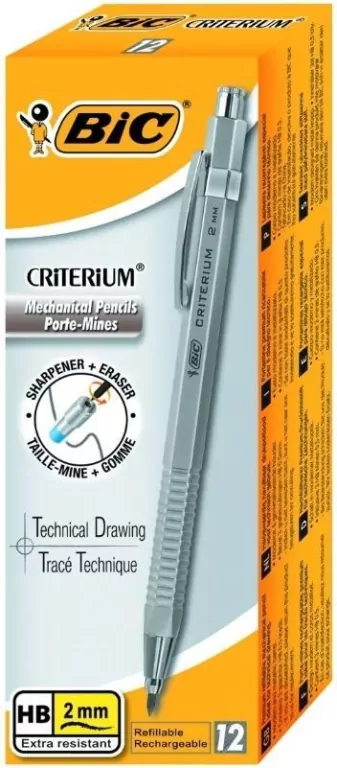 Ołówek automatyczny Criterium HB 2mm (12szt) BIC - tantis.pl